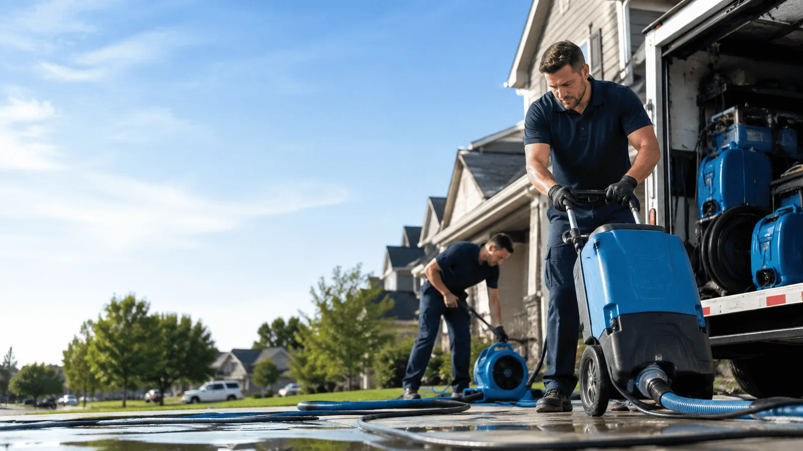 Basement Flooding being performed in Coopersburg, PA
